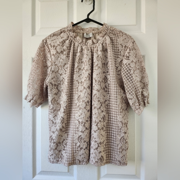 Cream Blouse Size XL - Picture 1 of 7